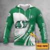 CFL Saskatchewan Roughriders Custom Name Zip Up Hoodie