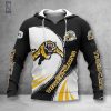 CFL Hamilton Tiger-Cats Black White Pullover Hoodie