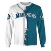 MLB Seattle Mariners Custom Name Number Mix Jersey Sweatshirt