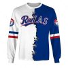 MLB Texas Rangers Custom Name Number Mix Jersey Sweatshirt