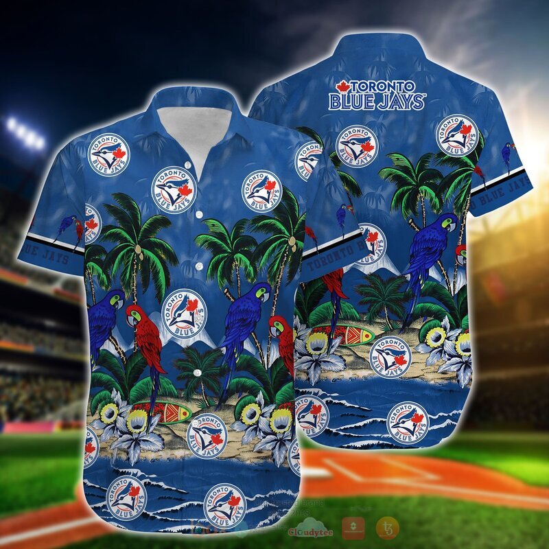 MLB Toronto Blue Jays Parrot Hawaiian Shirt MLB Toronto Blue Jays Parrot Hawaiian Shirt