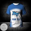 NCAA Middle Tennessee Blue Raiders Custom Text Number Curve Style T-Shirt