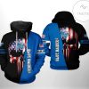NCAA Middle Tennessee Blue Raiders US Flag Skull Pullover Hoodie