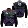 NCAA Stephen F. Austin Lumberjacks Stripes Cross Shoulders Bomber Jacket