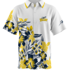 NCAA Toledo Rockets Flower Button Down Hawaiian Shirt