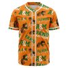 NCAA Florida A&M Rattlers Multi Logo Orange Baseball Jersey