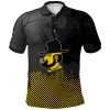 NCAA Appalachian State Mountaineers Custom Text Number Net Grunge Pattern Polo Shirt