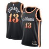 Atlanta Hawks Bogdan Bogdanovic Nike City Edition Black NBA Jersey
