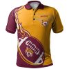 NCAA Bethune-Cookman Wildcats Flame Ball Polo Shirt