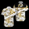 CFL Hamilton Tiger-Cats Tropical Flower Hawaiian Shirt
