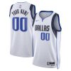 Dallas Mavericks Nike Association White Custom NBA Jersey