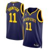 Golden State Warriors Klay Thompson Statement Edition Navy NBA Jersey
