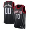 Houston Rockets Statement Black Custom NBA Jersey