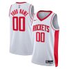 Houston Rockets Nike Association White Custom NBA Jersey