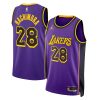 Los Angeles Lakers Rui Hachimura Statement Edition Purple NBA Jersey