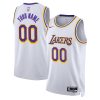 Los Angeles Lakers Nike Association White Custom NBA Jersey