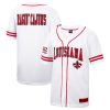 NCAA Louisiana Ragin’ Cajuns Colosseum Free Spirited Mesh White Baseball Jersey