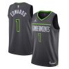 Minnesota Timberwolves Anthony Edwards Statement Edition Grey NBA Jersey
