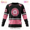 MLB Seattle Mariners Custom Name Number Pink Breast Cancer Sweatshirt
