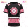 MLB Seattle Mariners Custom Name Number Pink Breast Cancer T-Shirt