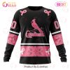 MLB St. Louis Cardinals Custom Name Number Breast Cancer Sweatshirt