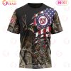 MLB Washington Nationals Custom Name Number Special Camo Realtree Hunting T-Shirt