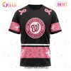 MLB Washington Nationals Custom Name Number Pink Breast Cancer T-Shirt