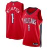 New Orleans Pelicans Zion Williamson Statement Edition Red NBA Jersey