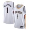 New Orleans Pelicans Zion Williamson Nike Association Edition White NBA Jersey