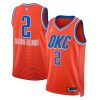 Oklahoma City Thunder Shai Gilgeous Statement Edition Orange NBA Jersey