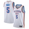Oklahoma City Thunder Luguentz Dort Nike Association Edition White NBA Jersey
