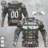 CFL Edmonton Elks Custom Name Number Knight Armor Pullover Hoodie