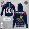 CFL Montreal Alouettes Custom Name Number Achmed You Laugh I Laugh Pullover Hoodie