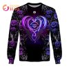 CFL Montreal Alouettes Custom Name Number Rose Dragon Sweatshirt