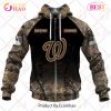 MLB Washington Nationals Custom Name Number Hunting Camouflage Zip Up Hoodie