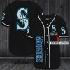MLB Seattle Mariners Custom Name Black Baseball Jersey