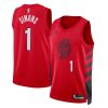 Portland Trail Blazers Anfernee Simons Statement Edition Red NBA Jersey