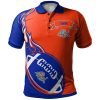 NCAA Savannah State Tigers Flame Ball Polo Shirt