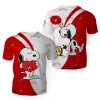 NCAA Boston University Snoopy Cute Heart T-Shirt