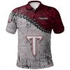 NCAA Troy Trojans Grunge Polynesian Tattoo Polo Shirt