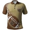 NCAA Western Michigan Broncos Flame Ball Polo Shirt