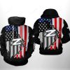 NCAA Akron Zips US Flag In Black Pullover Hoodie