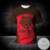 NCAA Brown Bears Custom Text Number Curve Style T-Shirt