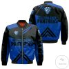 NCAA Georgia State Panthers Stripes Cross Shoulders Bomber Jacket