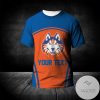 NCAA Houston Baptist Huskies Custom Text Number Curve Style T-Shirt