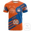 NCAA Houston Baptist Huskies Custom Number Logo T-Shirt