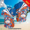 NCAA Houston Baptist Huskies Hibiscus Tropical Flower Hawaiian Shirt