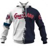 MLB Cleveland Guardians Custom Name Number Mix Jersey Zip Up Hoodie
