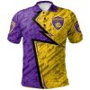 NCAA Western Illinois Leathernecks Custom Text Number Abstract Pattern Sport Polo Shirt