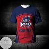 NCAA Robert Morris Colonials Custom Text Number Curve Style T-Shirt